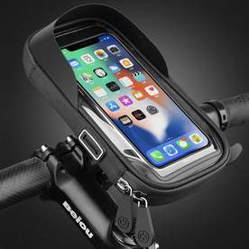 Водоустойчив калъф за телефон въртящ се за мотор скутер велосипед  до 7 инча