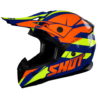 Мотокрос каска SHOT Pulse Revenge Navy Orange Neon Yellow Glossy