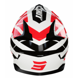 Мотокрос каска SHOT Pulse Revenge White Red Black Glossy