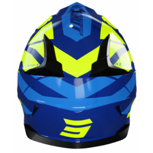 Мотокрос каска SHOT Pulse Revenge Navy Neon Yellow Blue Glossy