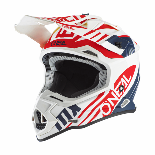 Каска O'NEAL 2SERIES SPYDE 2.0 WHITE/BLUE/RED