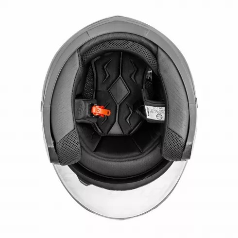 Каска за скутер A-PRO OPENLINE WHITE/RED - Image 4