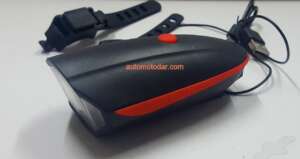 USB LED фар със сирена