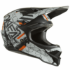 Мотокрос каска O'NEAL 3SERIES SCARZ V.22 BLACK/GRAY/ORANGE - Image 2