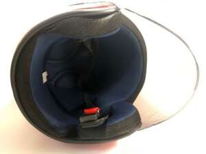 Каска за скутер затъмнен визьор