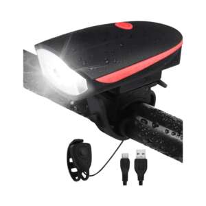 USB LED фар със сирена