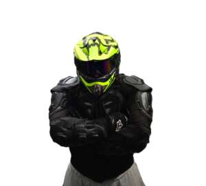 Мотокрос протектори комплект каска очила ризница и ръкавици