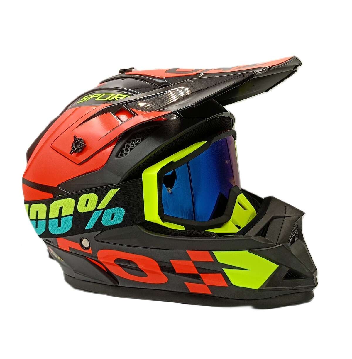 комплект крос атв каска очила и ръкавици