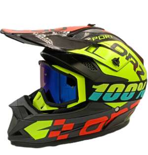 комплект крос атв каска очила и ръкавици