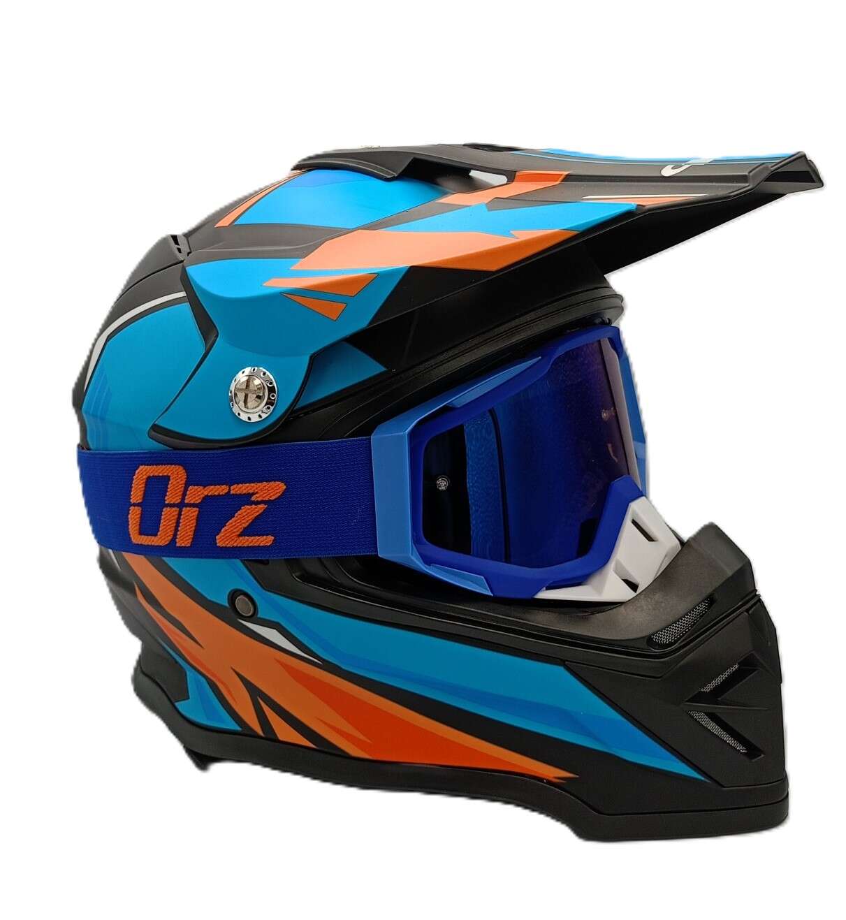 Комплект детско юношеска кросова каска с очила