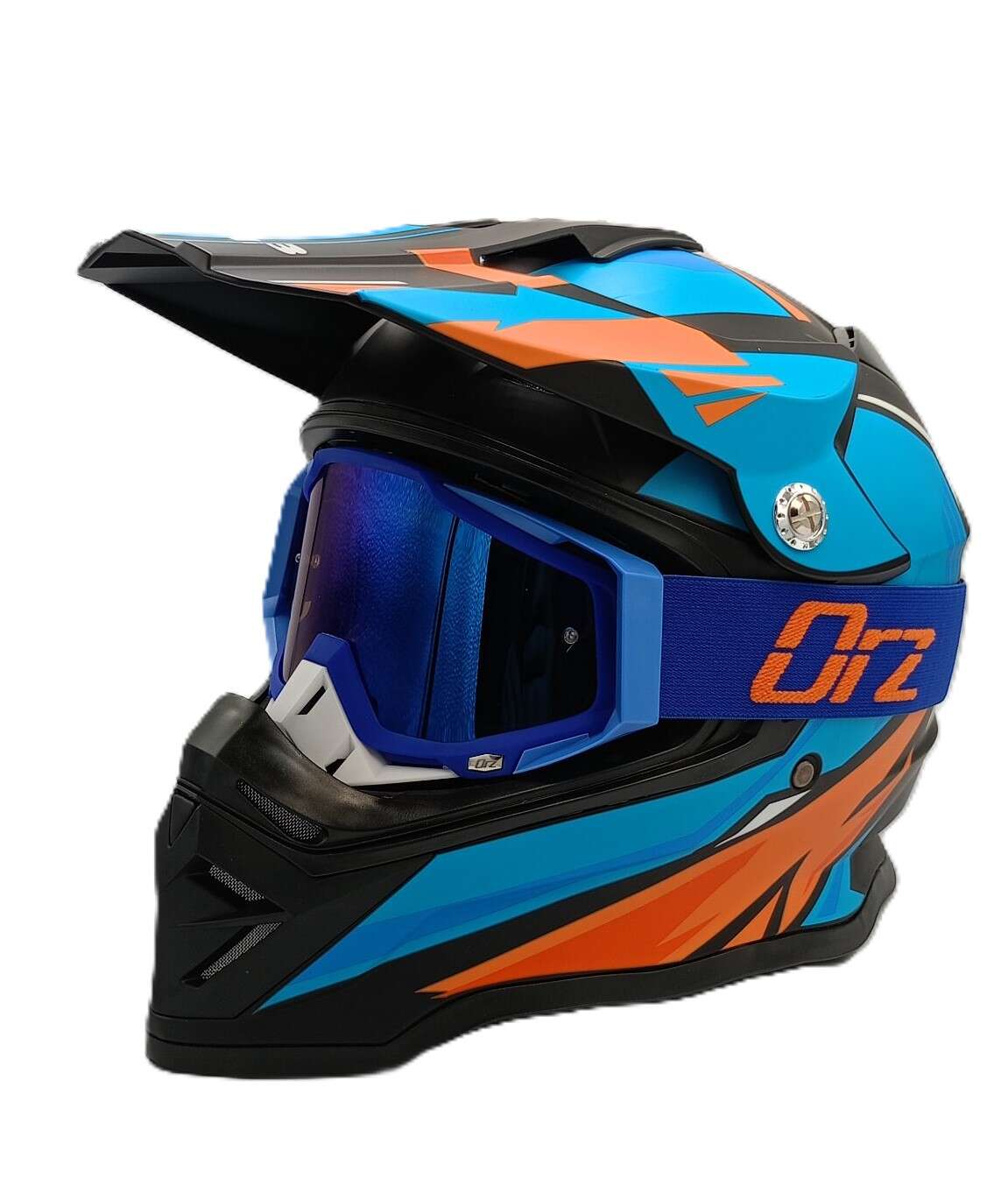 Комплект детско юношеска кросова каска с очила