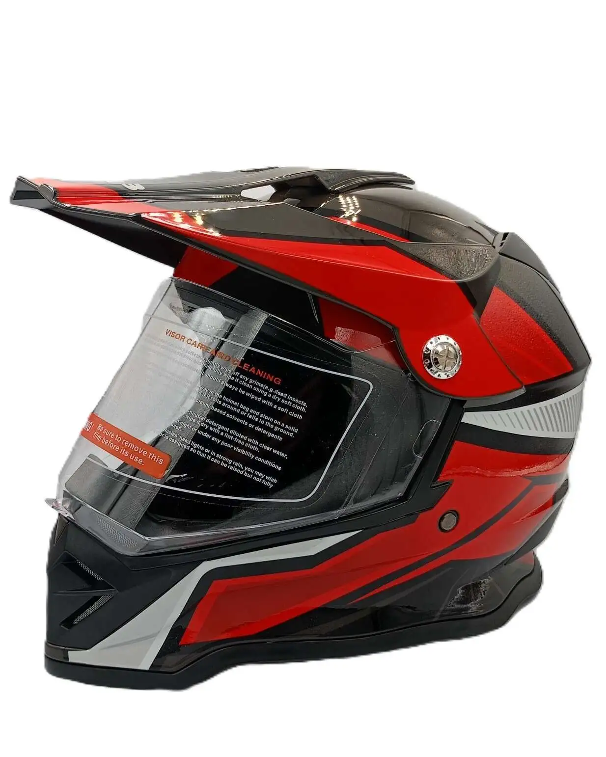 Детски крос атв комплект каска очила жилетка наколенки и ръкавици