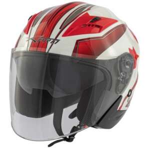 Скутер каска apro york white/red