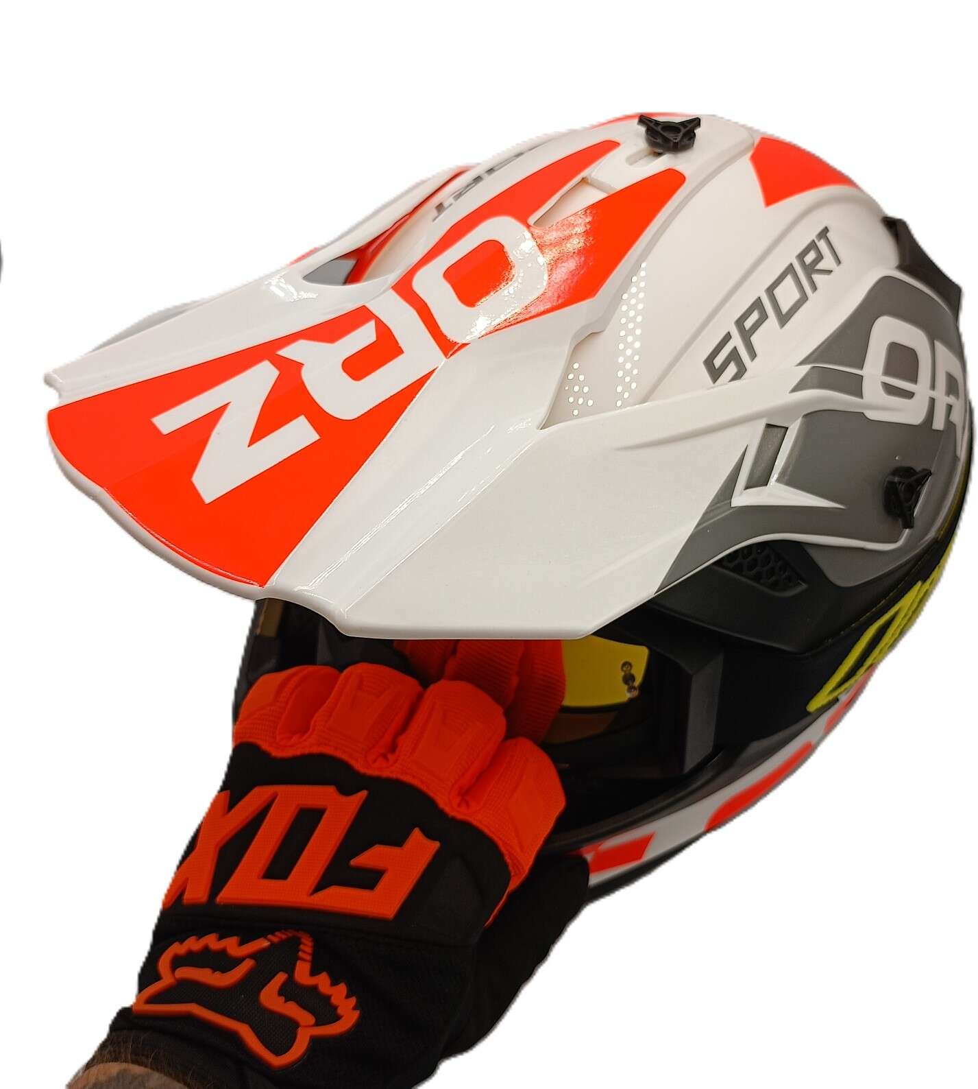 Комплект кросова каска очила и ръкавици - Image 4