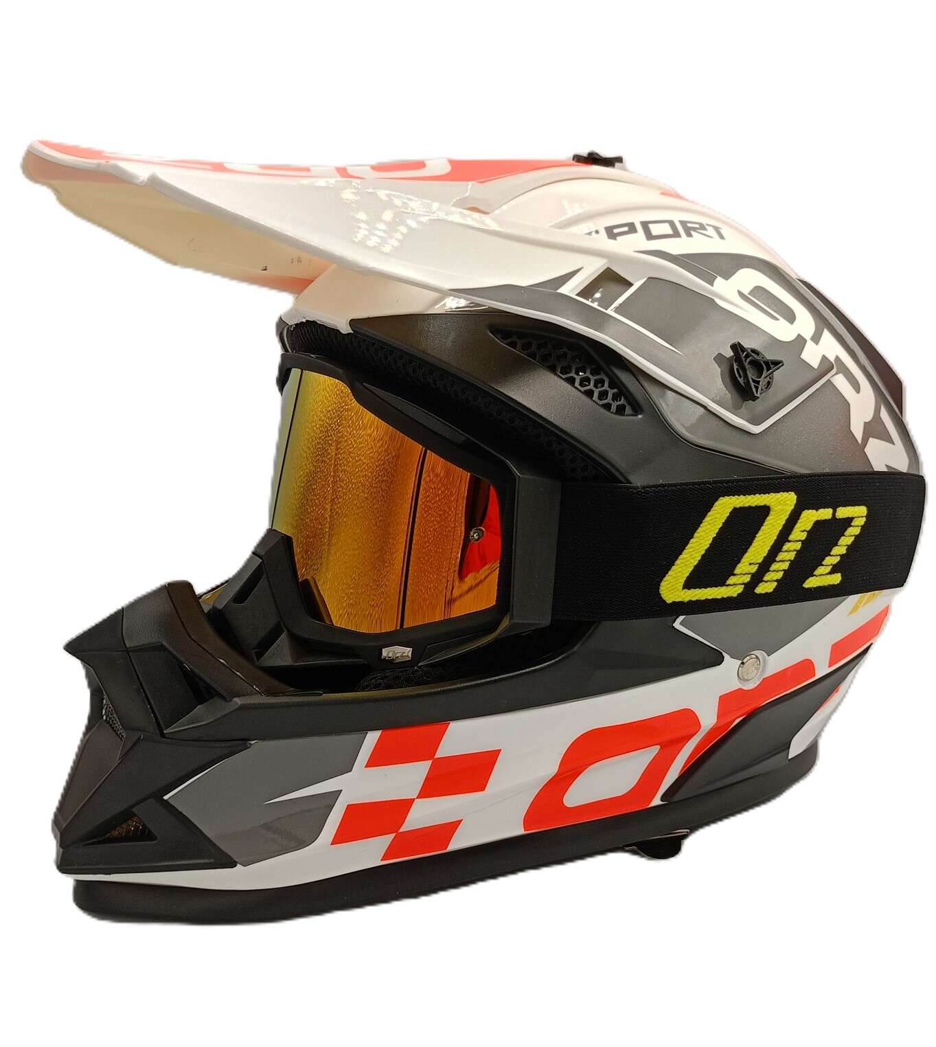 Комплект кросова каска очила и ръкавици - Image 2