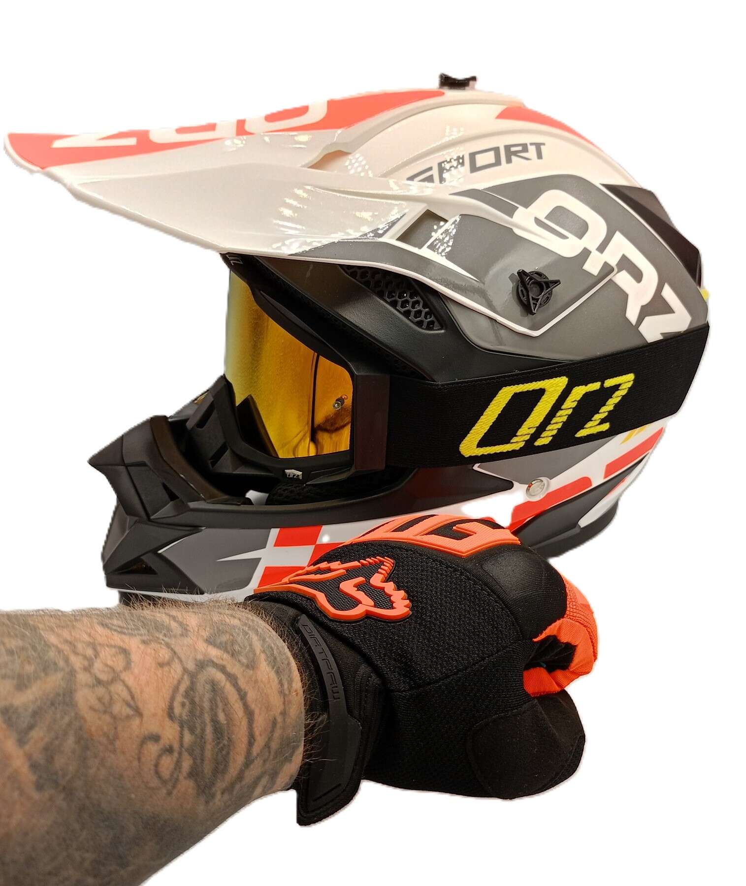 Комплект кросова каска очила и ръкавици - Image 5