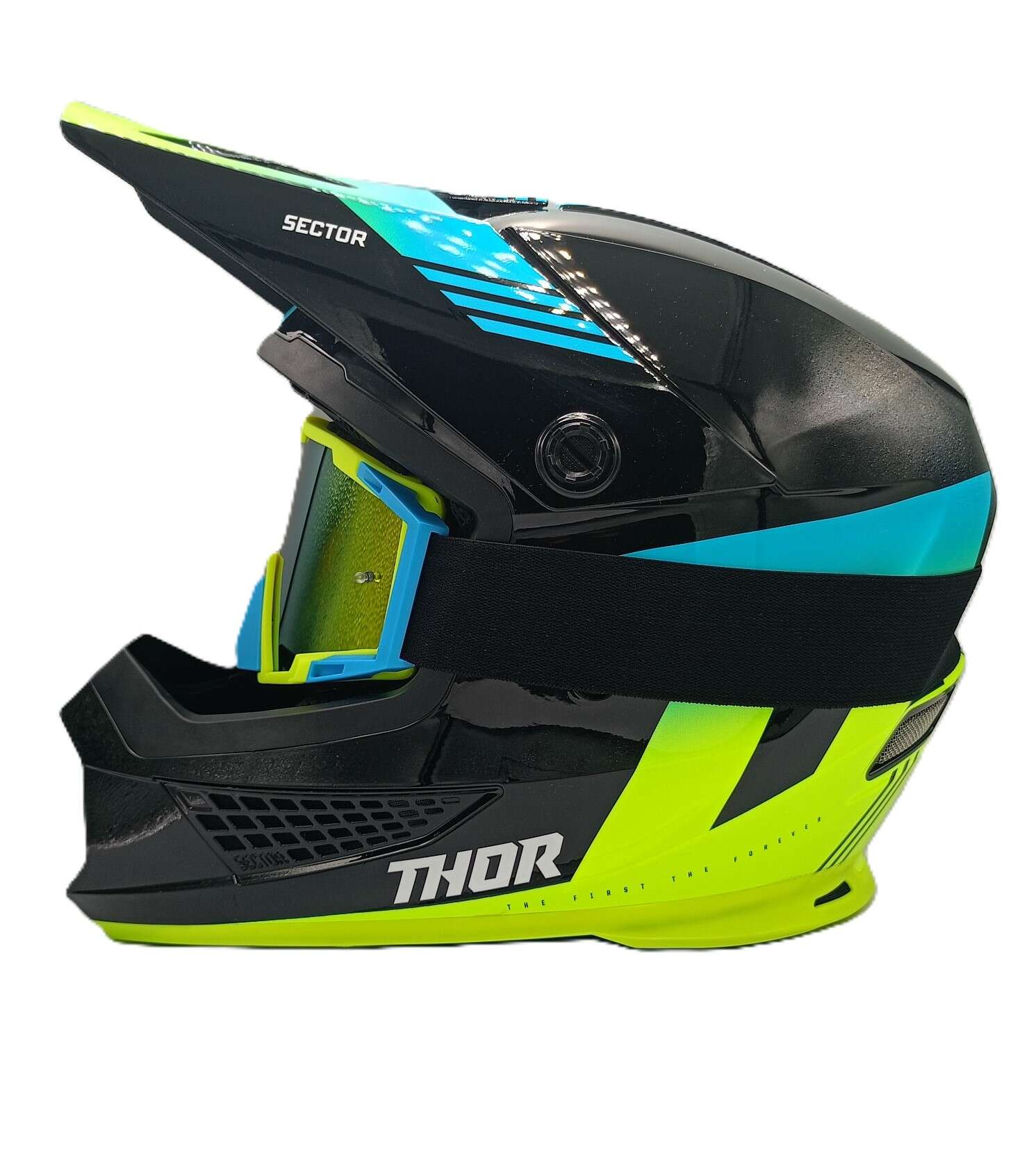 Комплект кросова каска очила ръкавици и боне - Image 2