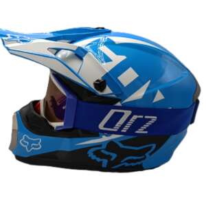 Детски комплект кросова каска и очила