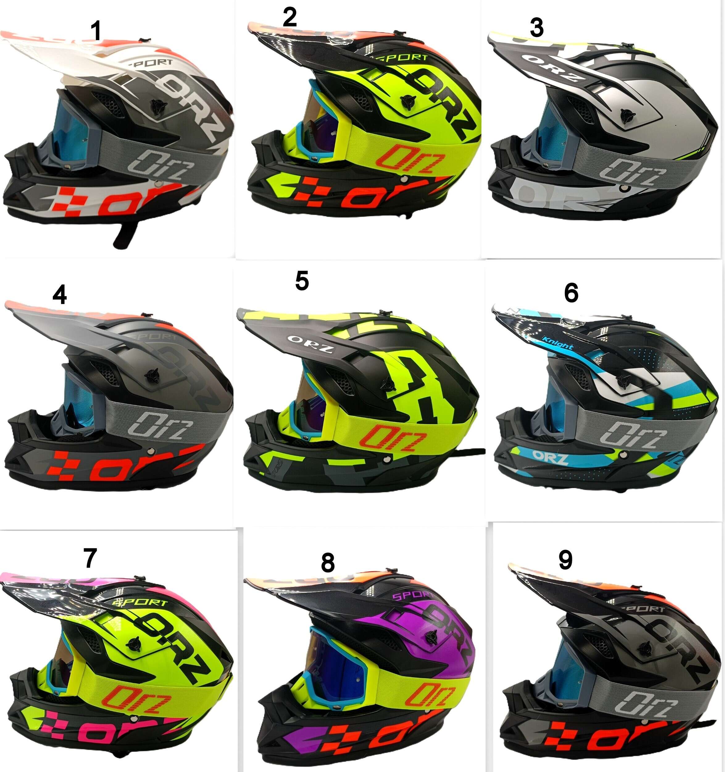 Комплект кросова каска и очила ORZ 144105