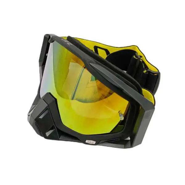 Комплект кросова каска ръкавици очила и ризница - Image 5