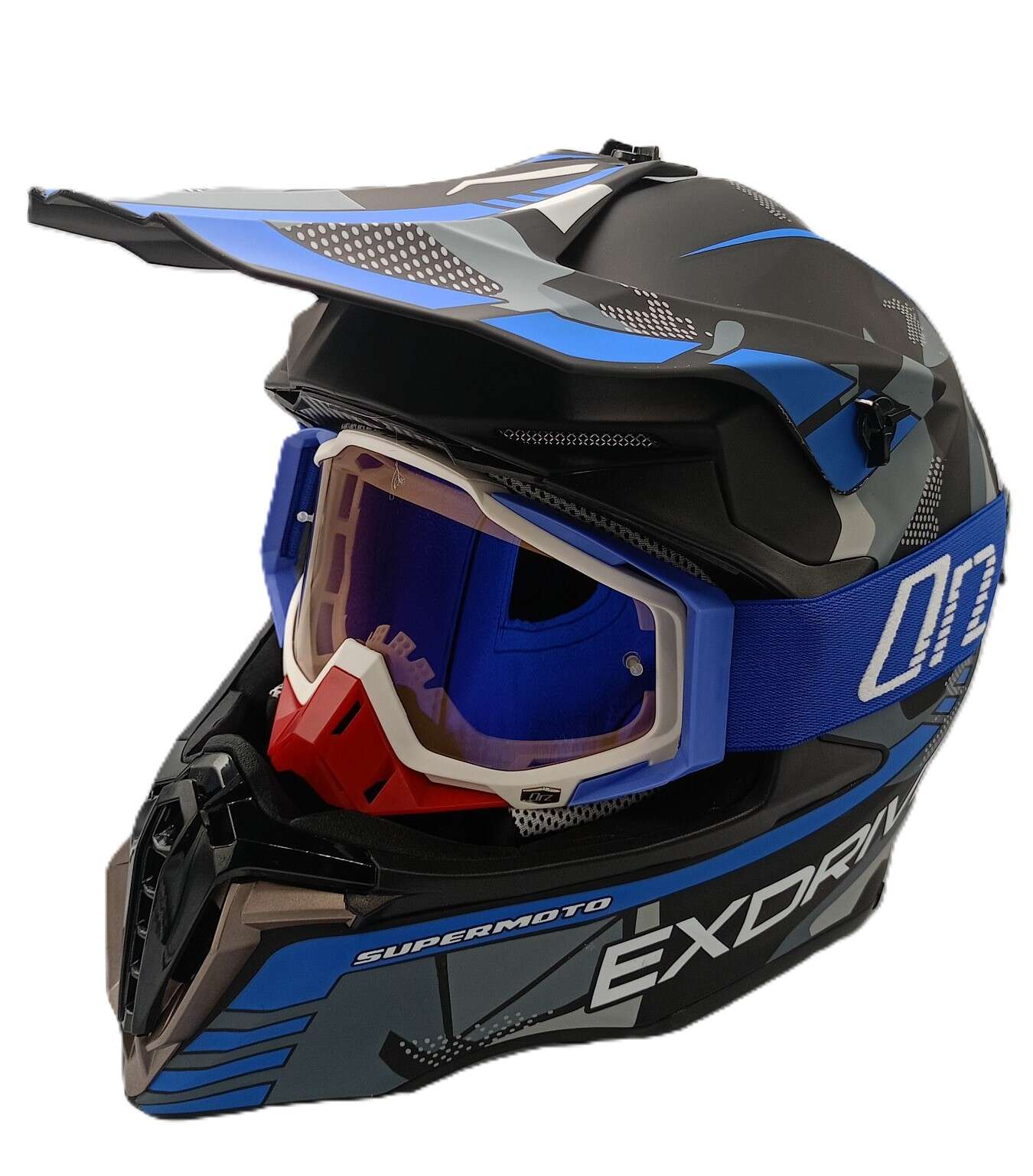 Комплект кросова каска атв и очила ORZ - Image 5