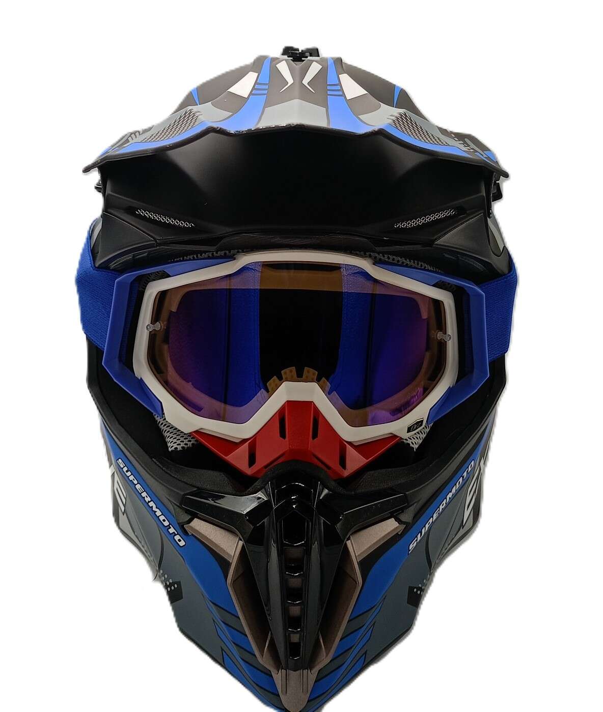 Комплект кросова каска атв и очила ORZ