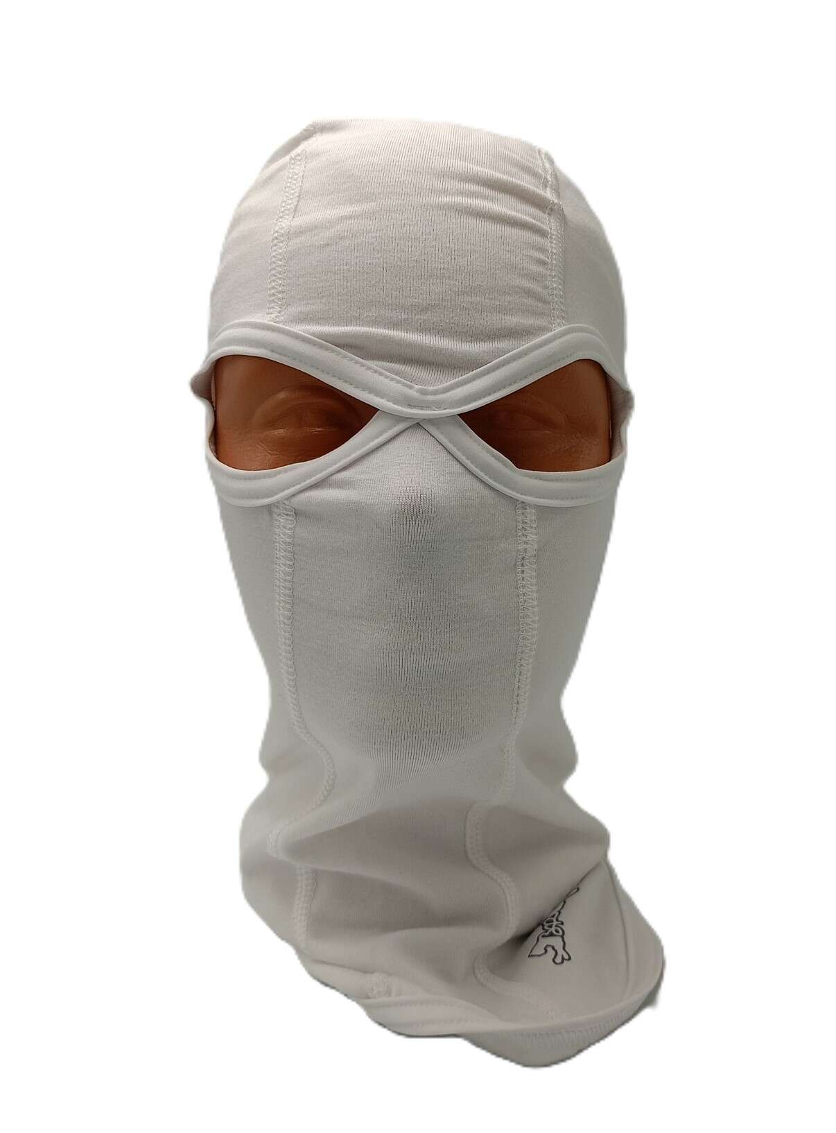 Мото боне маска бялo с две дупки - Image 2