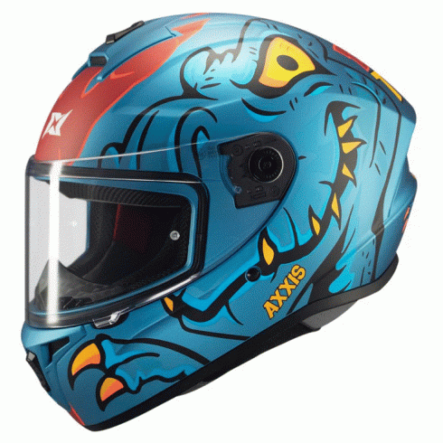 Каска AXXIS DRAKEN S DINOTOON C7
