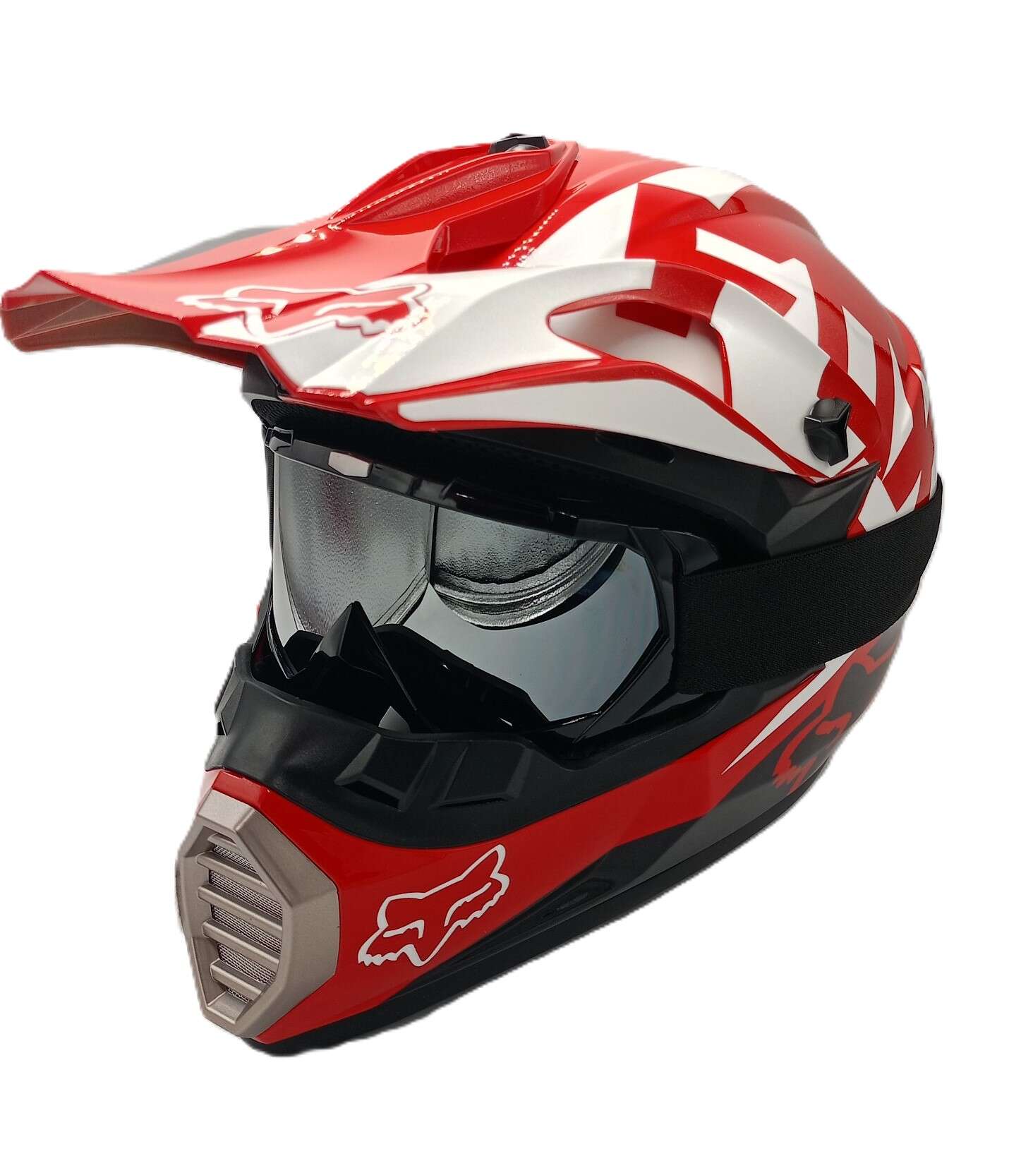 Детско юношески кросов комплект каска ръкавици наколенки налакътници и очила - Image 8