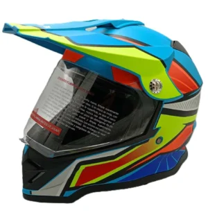 Комплект каска крос ендуро с очила + визьор102040