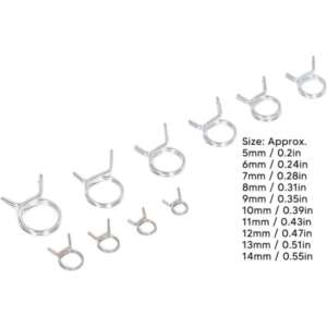 Пружинни скоби за маркучи 150 броя Пружинни скоби за маркучи 150 броя
