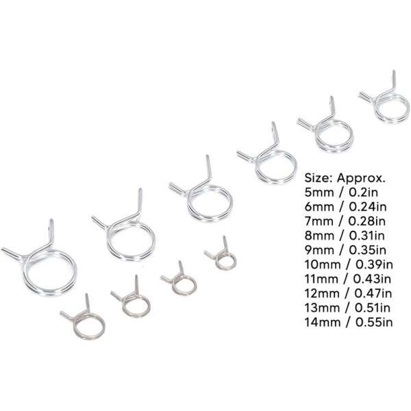 Пружинни скоби за маркучи 150 броя - Image 2