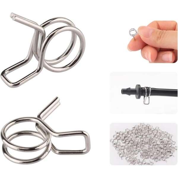 Пружинни скоби за маркучи 150 броя - Image 4