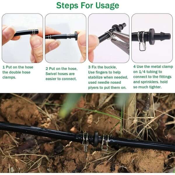 Пружинни скоби за маркучи 150 броя - Image 5