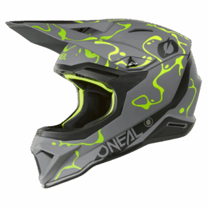 Каска O'NEAL 1SERIES SPLASH GRAY/NEON YELLOW V.26