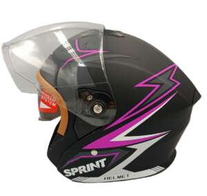 Каска за скутер отворена със вградени слънчеви очила 995599