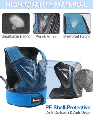 Детска протекторна жилетка наколенки и налакътници комплект 5 части Детска протекторна жилетка наколенки и налакътници комплект 5 части