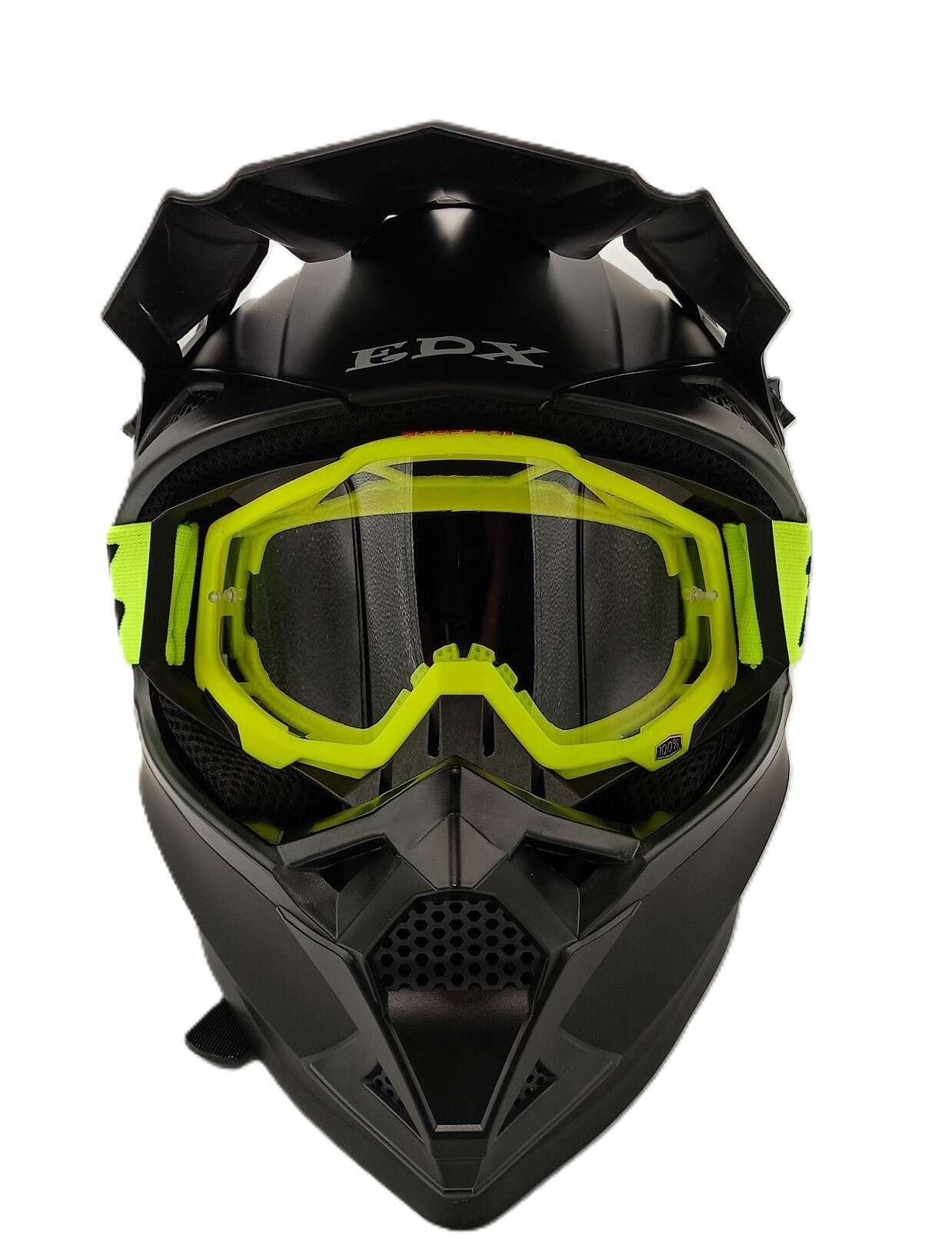 Кросова каска атв с очила комплект 200159 - Image 3