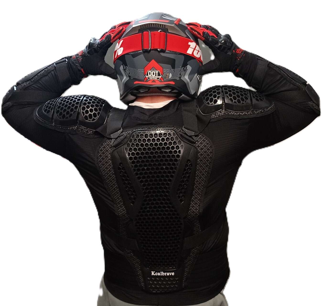 Крос атв комплект каска очила ризница и ръкавици - Image 4