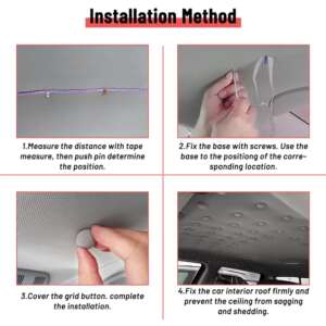 Комплект винтове нитове за захващане на увиснал таван на автомобил 60бр комплект СИВИ