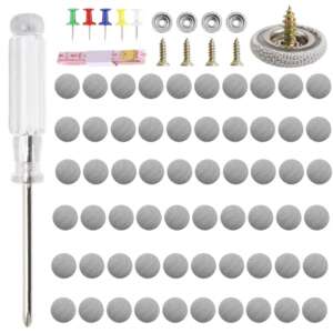 Комплект винтове нитове за захващане на увиснал таван на автомобил 60бр комплект СИВИ