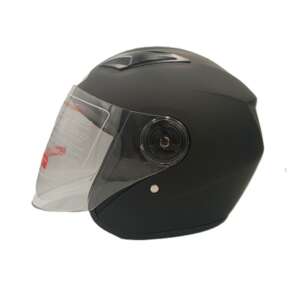 Отворена каска за скутер черен гланц 02022