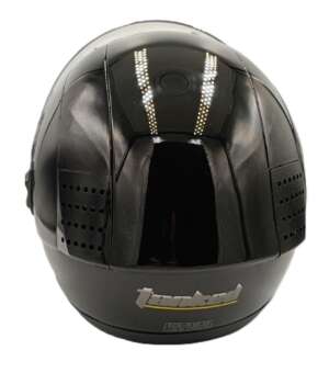 Затворена каска с очила racing pro black tanked