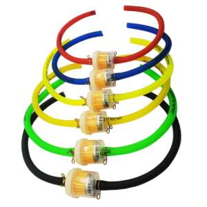 Горивен филтър за бензин 6-8мм с маркуч и скоби