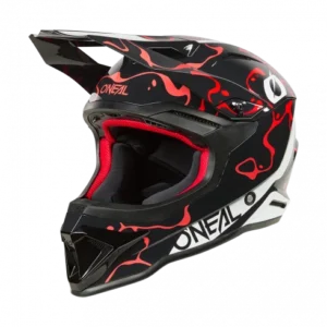 Каска O'NEAL 1SERIES SPLASH BLACK/RED V.26
