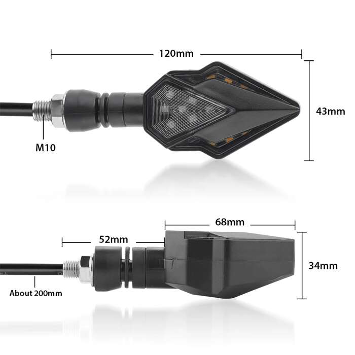 LED мигачи 2бр за мотор скутер 12933 - Image 4